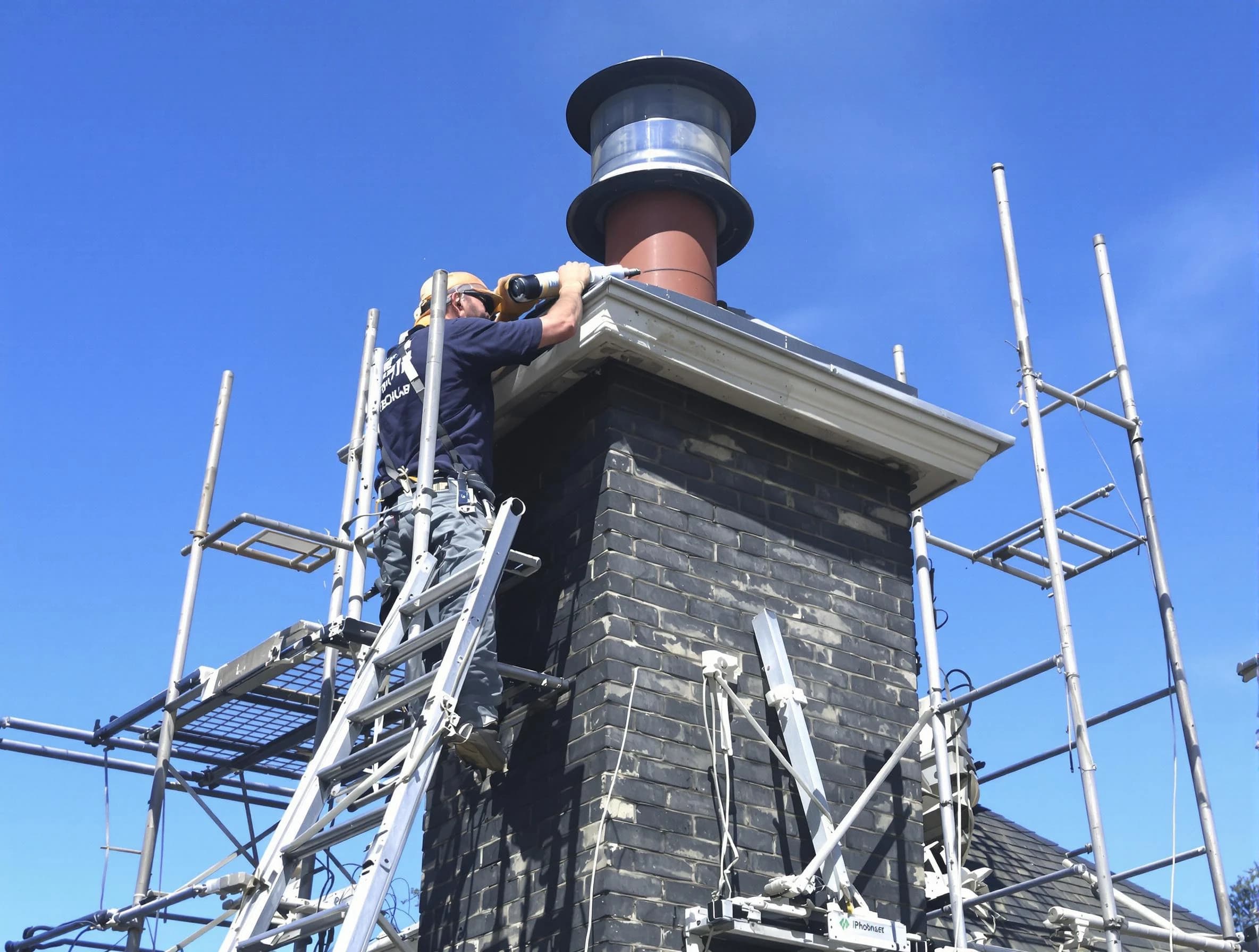 Sturdy chimney crown finished by Lafayette Chimney Sweep in Lafayette, TN