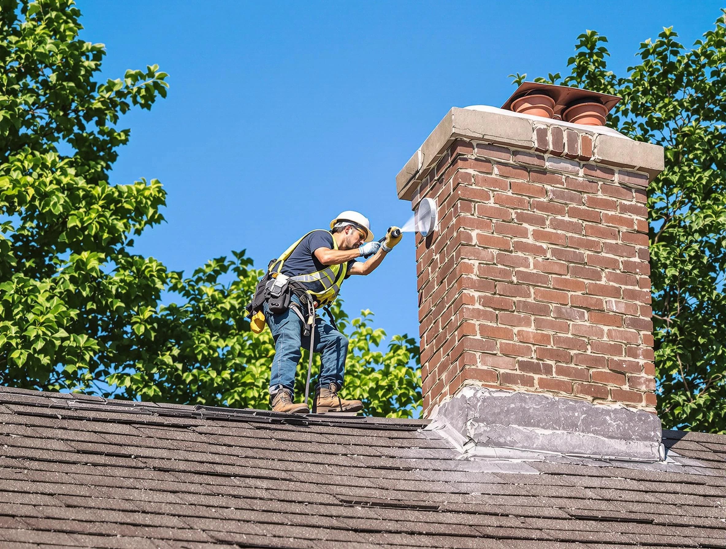 Lafayette Chimney Sweep performing an inspection with advanced tools in Lafayette, TN