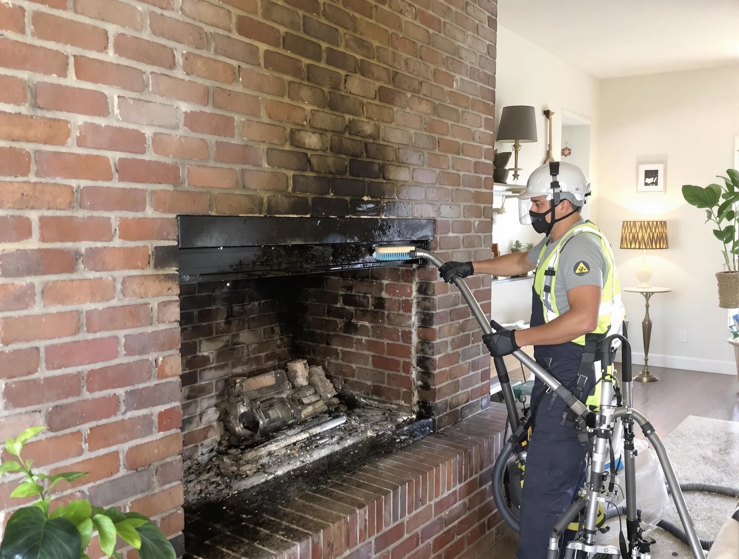 Lafayette Chimney Sweep providing fireplace cleaning services in Lafayette, TN