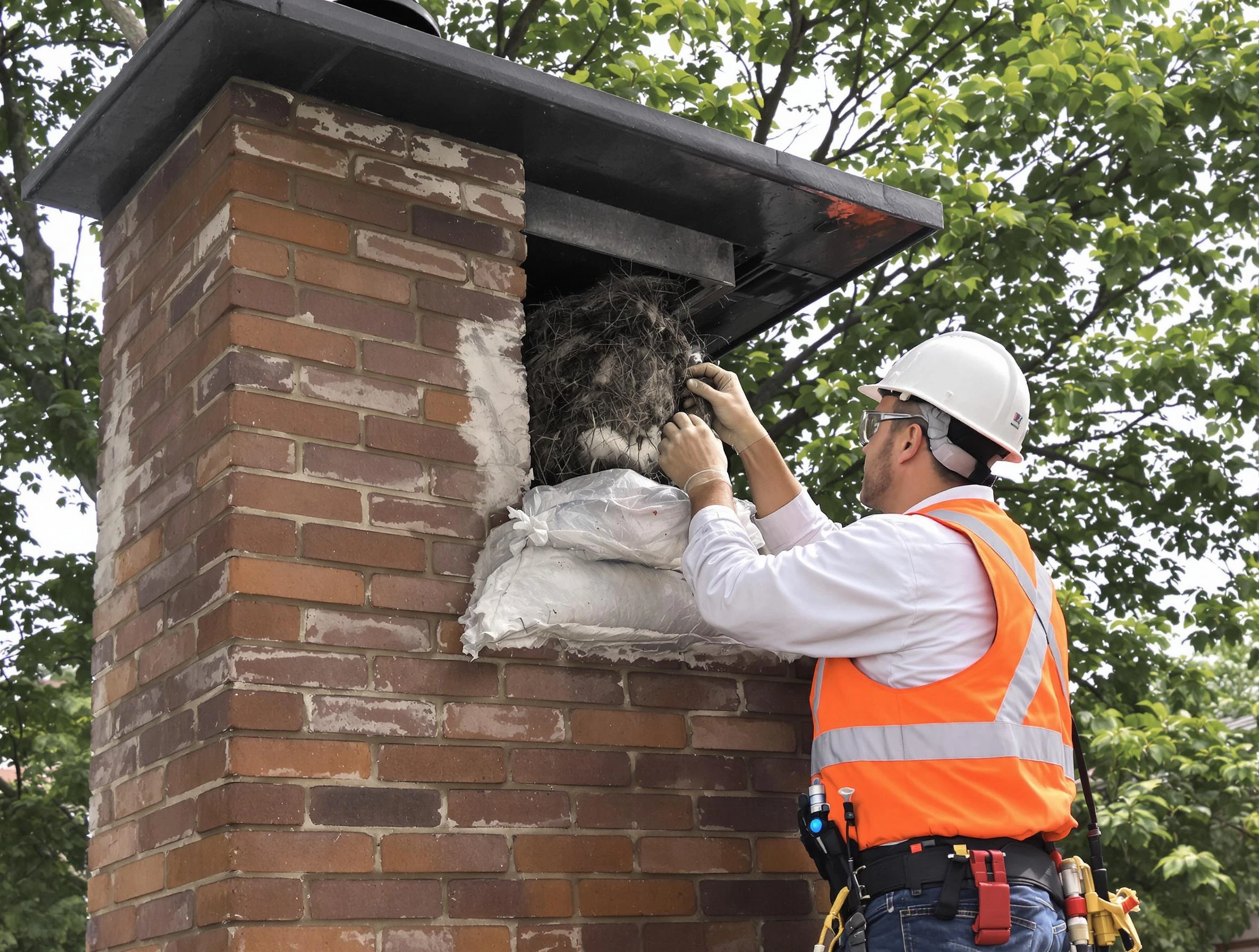 Humane removal of debris and animals by Lafayette Chimney Sweep in Lafayette, TN