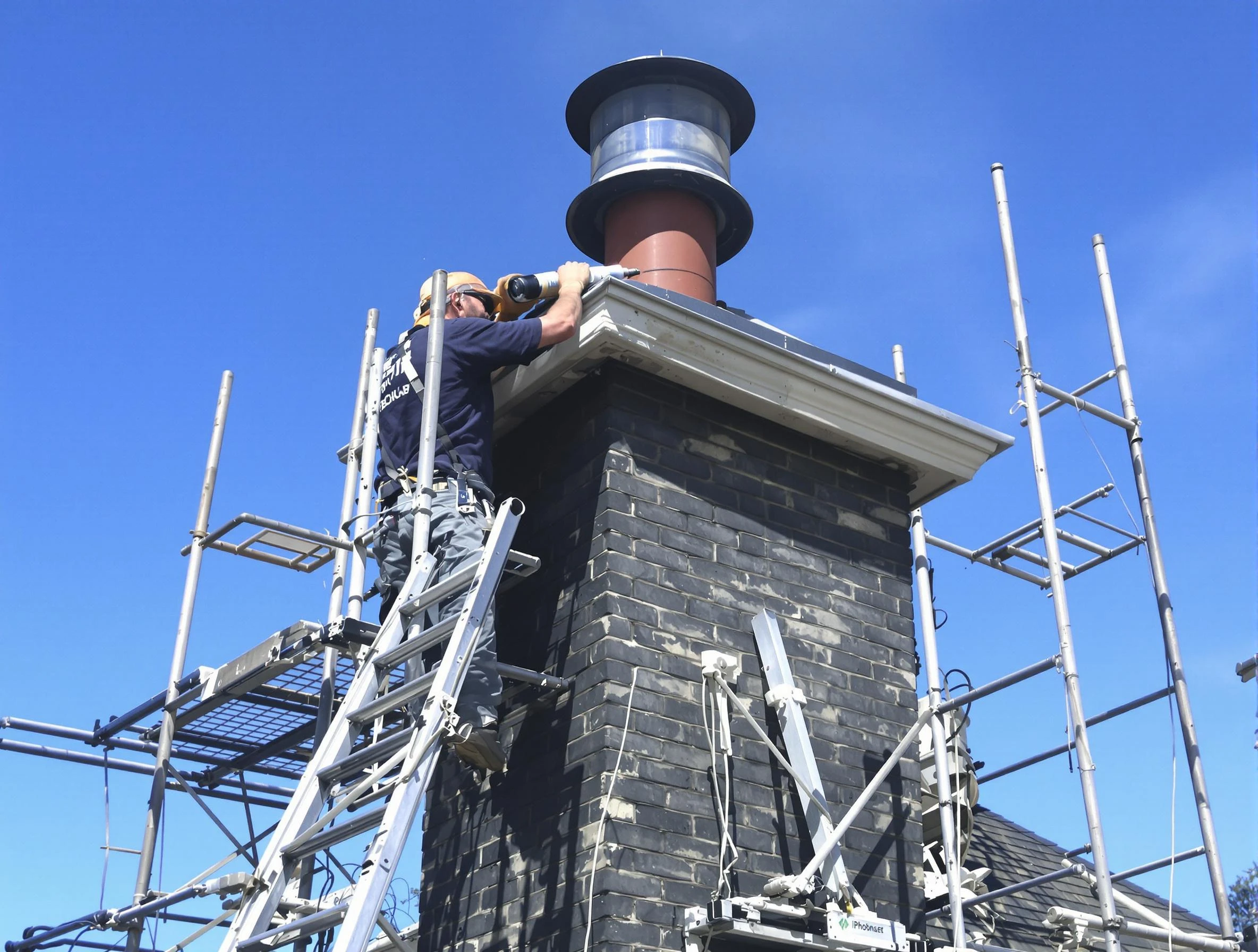 Sturdy chimney crown finished by Lafayette Chimney Sweep in Lafayette, TN