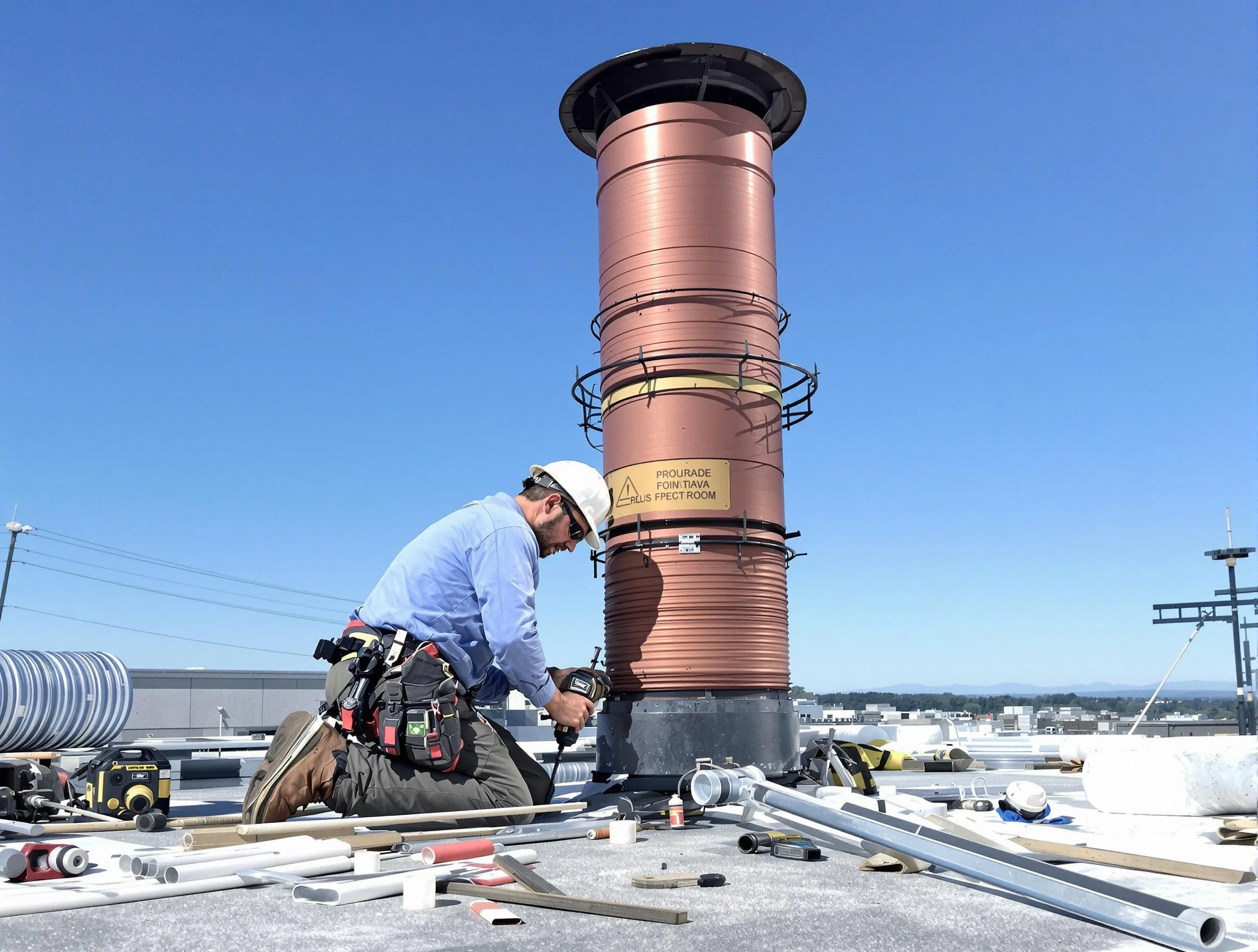 Installed chimney liner by Lafayette Chimney Sweep in Lafayette, TN