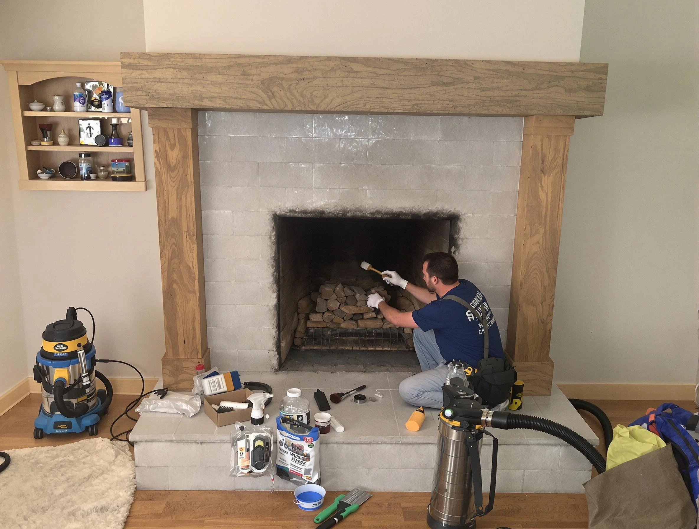 Detailed creosote removal process by Lafayette Chimney Sweep in Lafayette, TN