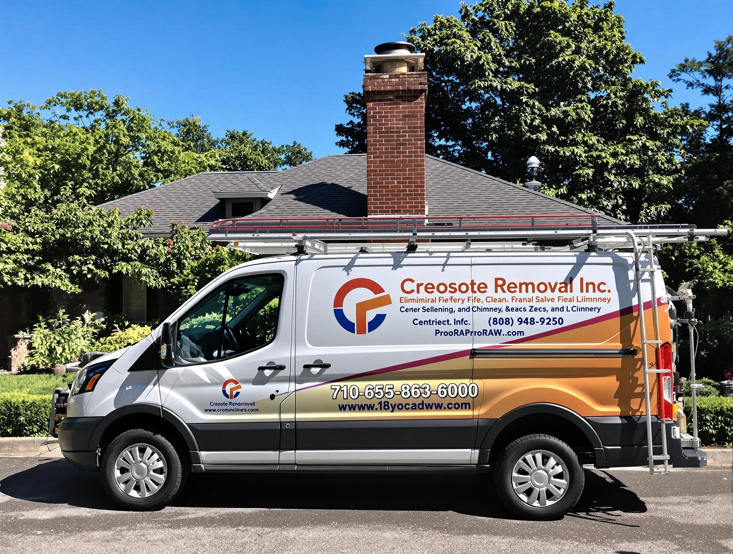Lafayette Chimney Sweep technician removing creosote safely in Lafayette, TN