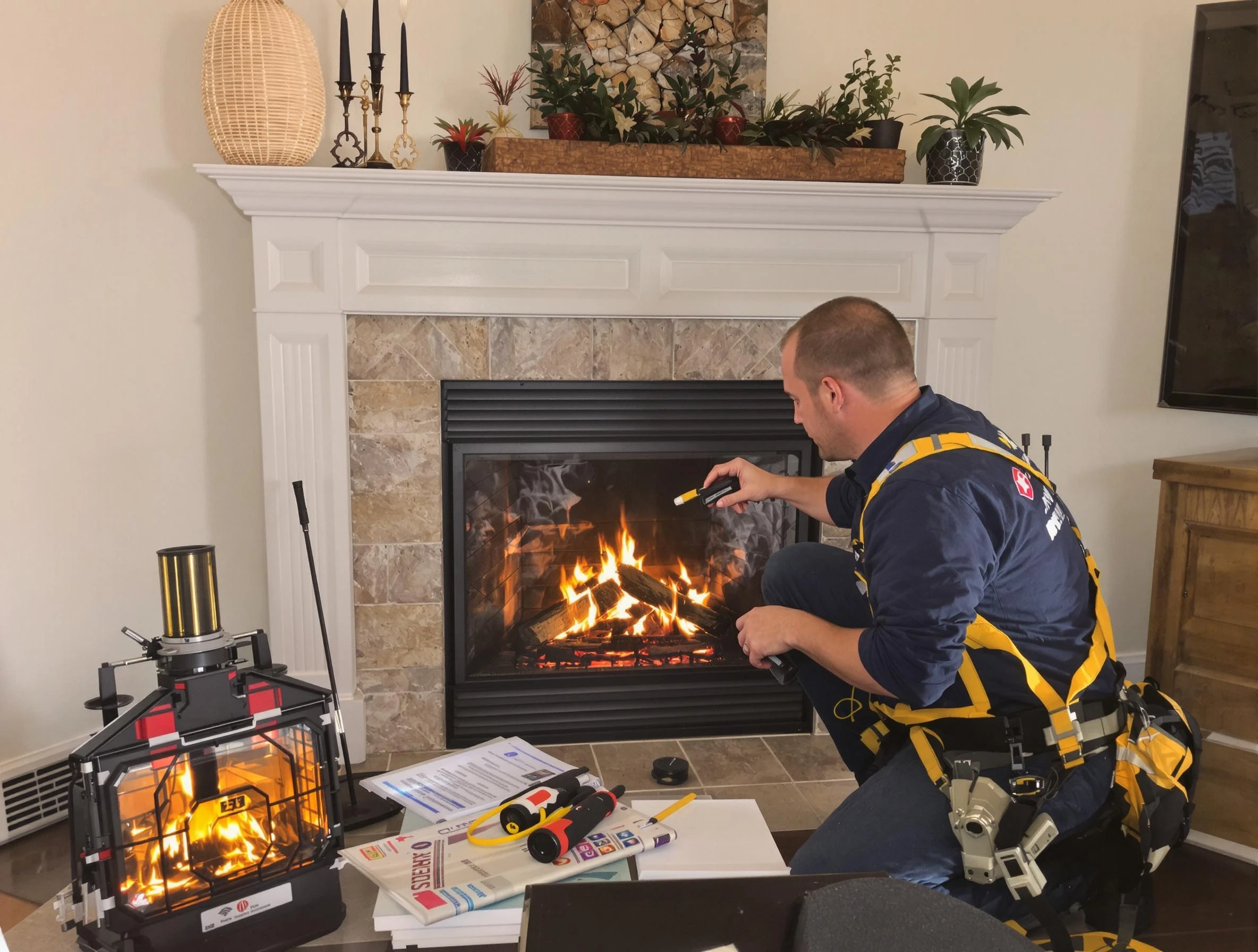 Safety-focused fireplace inspection by Lafayette Chimney Sweep in Lafayette, TN